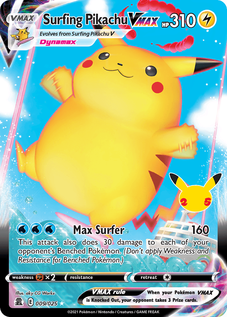 Surfing Pikachu VMAX