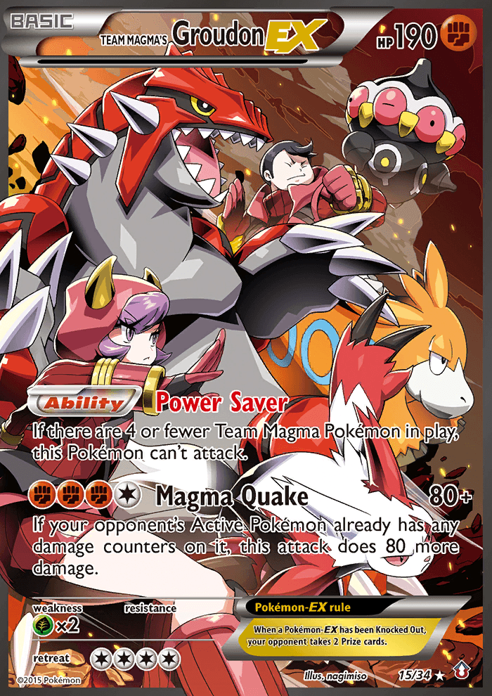 Team Magma's Groudon-EX