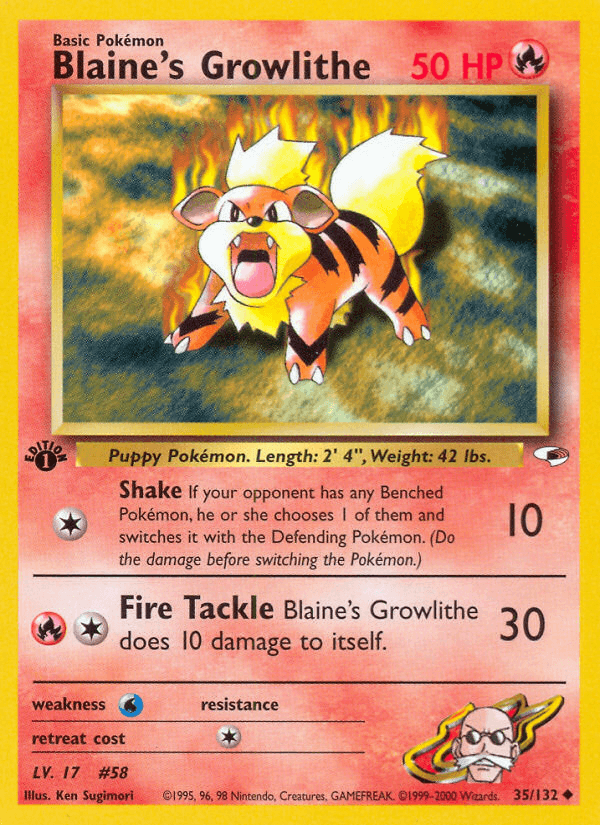 Blaine's Growlithe