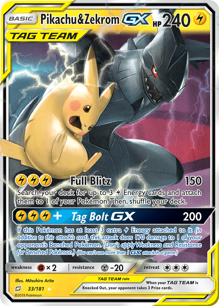 Pikachu & Zekrom-GX